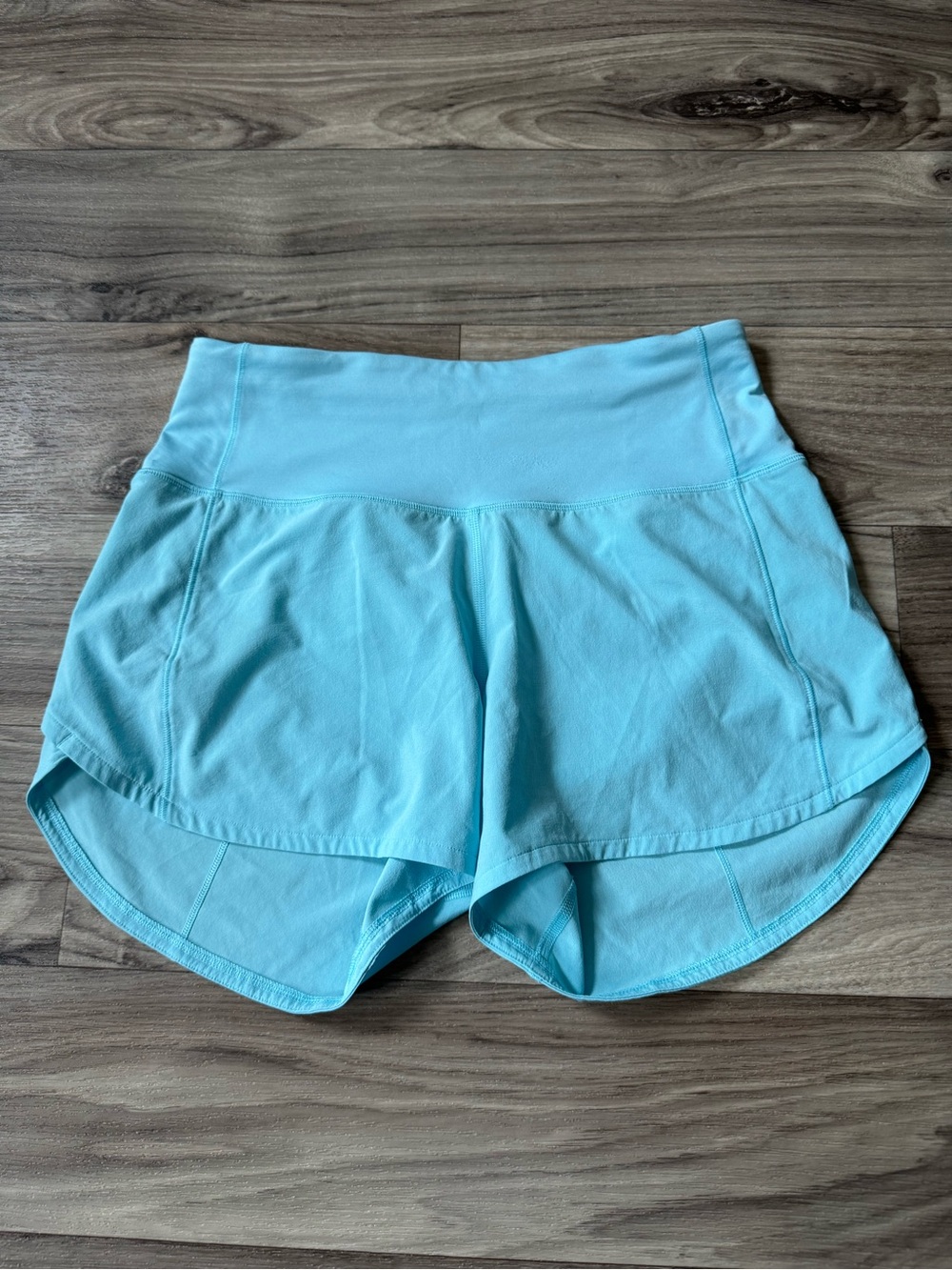 Speed Up High-Rise Short 4" Lined in Kayak Blue Light Size 4